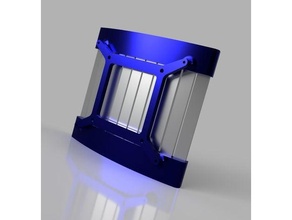 led strip light panel vesa 100 mount lighting holder 3d print model - Mito3D
