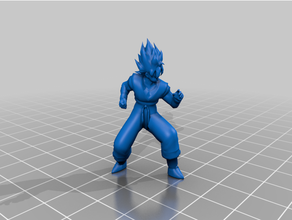 Goku super saiyan Dragão bola 3d print model - Mito3D