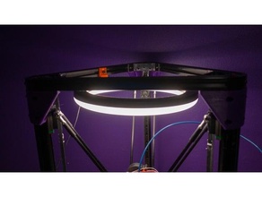 anneau lumineux monter anycubic Kossel linéaire 3d print model - Mito3D
