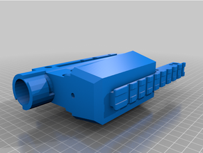 nerf Ansturm Adapter Remix strike Schienen 3d print model - Mito3D