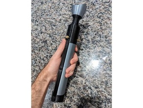 yun's lightsaber 2-piece handle 3d print model - Mito3D