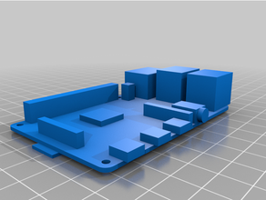 frambuesa pi bloquear fusión 360 3d impresora arduino copo nieve blockscad gas tarjeta circuito impreso soporte 4 tablero 3d print model - Mito3D