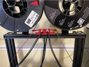 Tenlog Extruder Kabel Management Inhaber Dual Filament leiten d3 Profi 3d print model - Mito3D