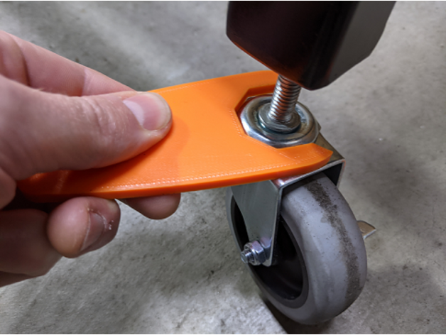 filettato perno caster chiave inglese ruota 3D print model - Mito3D