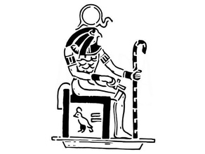 ra estêncil 2 Egito egípcio Deus 3d print model - Mito3D
