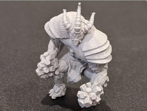 Gelado algox punho gelo Gloomhaven miniatura 3d print model - Mito3D