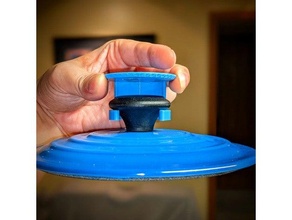 le creuset pot lid holders holder lecreuset pans pots 3d print model - Mito3D