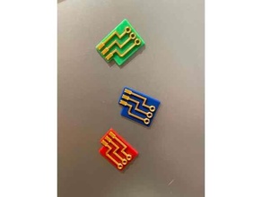 factorio circuit fridge magnet magnetic 3d print model - Mito3D