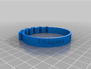 Rhianna pulsera tpu 3d print model - Mito3D