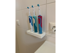 verdreifachen Zahnbürste Stand Oral Braun Zahnbürsten Badezimmer Zubehör elektrisch oral Ladegerät 3d print model - Mito3D