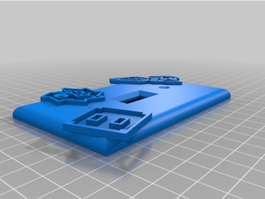 geometry dash light switch cover 3d print model - Mito3D