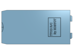 Tyco taiyo Jet combattente batteria copertina guaina coperchio porta slittata piatto semplice rc 3d print model - Mito3D