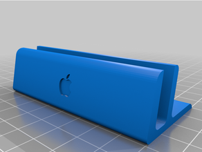 iphone stand apple dock iphone iphone stand logo stand 3d print model - Mito3D