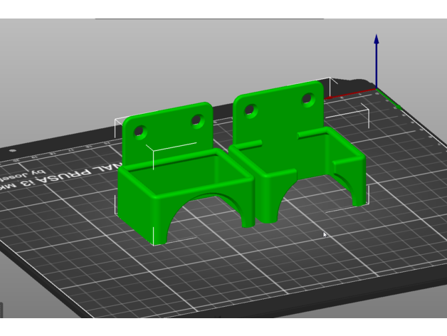 power strip mount powerstrip holder bracket 3D print model - Mito3D