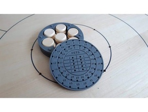 krokinol disk Kutu yazı tahtası oyun juego mesa 3d print model - Mito3D