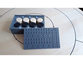 kokinol disk Kutu yazı tahtası oyun krokinol juego mesa depolama 3d print model - Mito3D