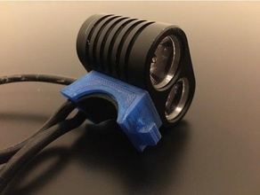 cree led bike light adapter mount 3d print model - Mito3D