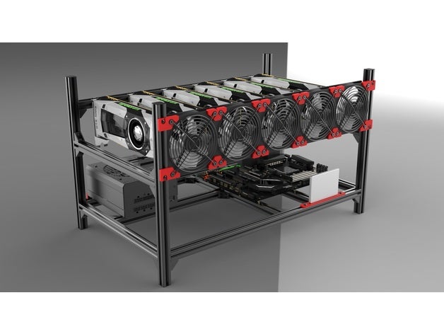 Ventilator Halterung Halter Unterstützung Verbinder 2020 Sigma Profil kompatibel 120mm 140mm Fans 3D print model - Mito3D