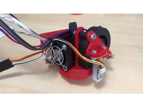 fan + bltouch support h2 extruder biqu 3d print model - Mito3D
