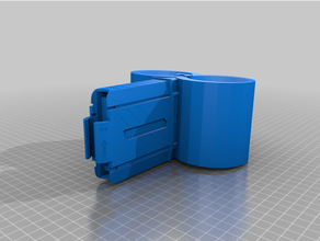 nerf doble tambor revista mecánico juguetes 3d print model - Mito3D