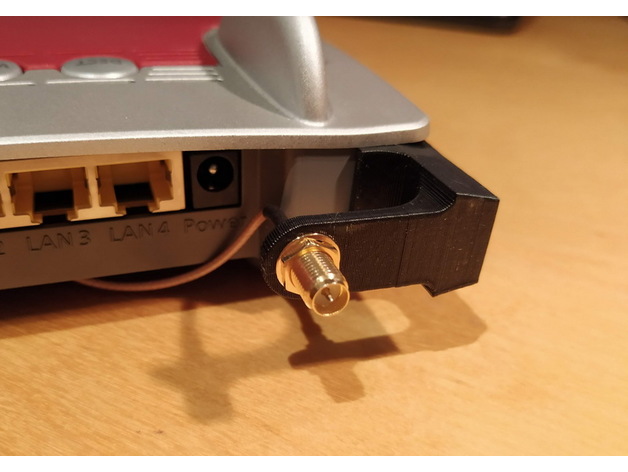 fritzbox range extender long 90 degrees electronics 3D print model - Mito3D