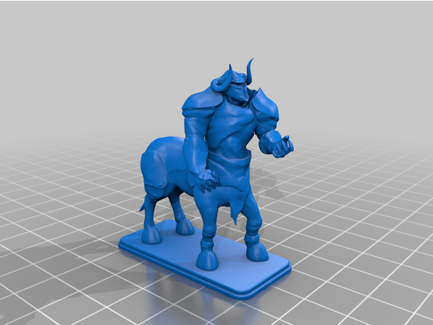 heroquest sl chaos centaur edit games boardgame boardgames fantasy gamesworkshop hero milton bradley quest tabletop gaming warrior 3D print model - Mito3D