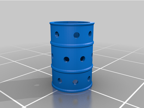 oo gauge oil barrel brazier models 3d print model - Mito3D