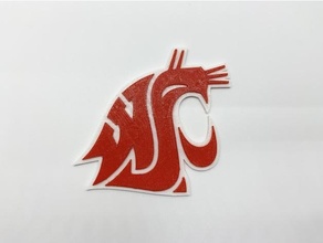 Washington Università Puma emblema segni loghi colpi dual estrusione wazzu wsu 3d print model - Mito3D