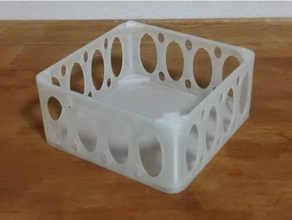 stackable box light 85g 145x145x65cm containers 3d print model - Mito3D