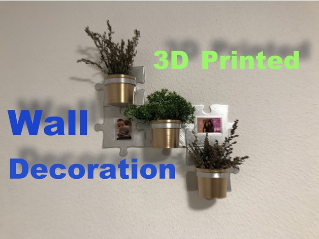 pared decoración rompecabezas 3D print model - Mito3D