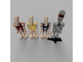 lego b1 battle droid v2 construction toys elegoo mars compatible prequel star wars 3d print model - Mito3D