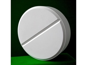 tablet 10 inch props capsule food medical medicine meditation pill prop 3d print model - Mito3D