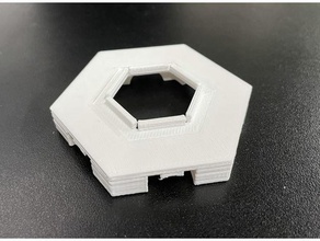 gravitrax compatible 6-exit base tile - remix supports construction toys 3d print model - Mito3D