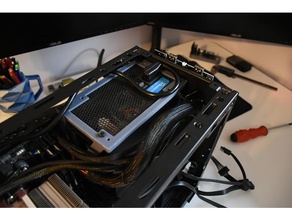 nr200 atx psu mount case modding cooler master mastercase nr200p pc sff sffpc 3d print model - Mito3D