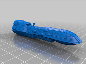 sw armada encouraçado pesado cruzador 1 7000 escala brinquedos jogos 17000 classe nave espacial Estrela guerras 3d print model - Mito3D