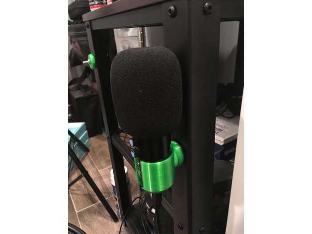 magnetic microphone holder music mount 3D print model - Mito3D