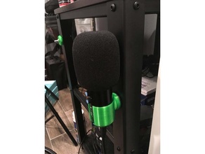 magnetic microphone holder music mount 3d print model - Mito3D