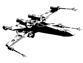 kanat şablon 2d Sanat Yıldız Savaşları star savaşlar 3d print model - Mito3D