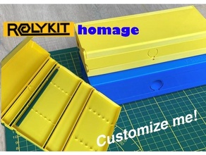 caso bainha rolykit inspirado Projeto organização ajuda caixa desenhando drones origami lápis lista rolar 3d print model - Mito3D