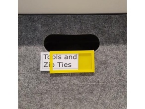 besta gris caja etiqueta acortar organización ikea 3d print model - Mito3D