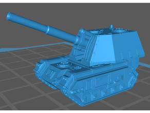 epic scale long range artillery toy & game accessories basilisk epic40k armageddon imperial guard 3d print model - Mito3D