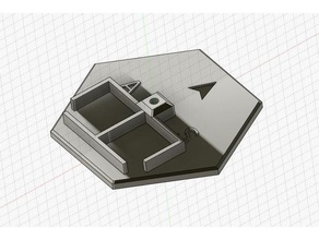 hex base - 40mm games 3d print model - Mito3D
