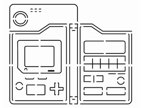 Pokedex Schablone 2d Kunst angepasst dex Pokémon 3d print model - Mito3D