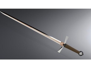 Gallowglass espada adereços Espada bastardo gaélico irlandês longa medieval arma 3d print model - Mito3D