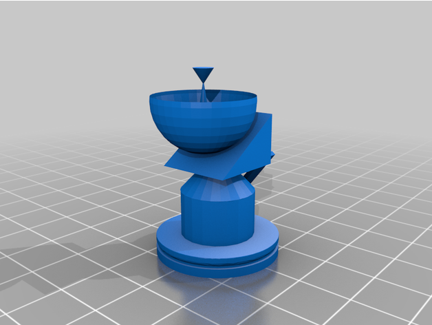 Satcom Schach unvollständig 3d Drucken 3D print model - Mito3D