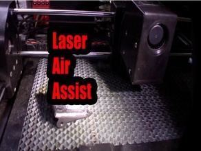 lazer kesici oymacı hava yardım hayran dayalı 40mm diyot 3d yazıcı Aksesuarlar 3d print model - Mito3D