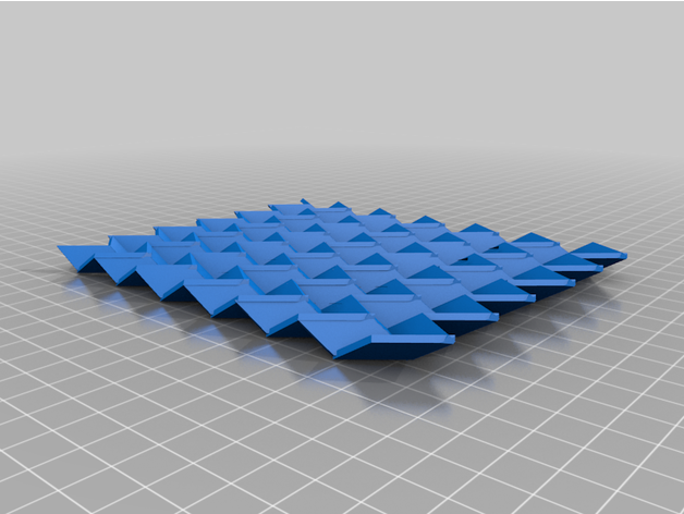 miura origami arte 3D print model - Mito3D