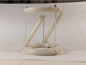 tensegrità tavolo supporti facile Stampa lensor raggi matematica architettura equilibrio veloce divertimento geometria nodo magnetico supporto poligono piccolo corda 3d print model - Mito3D