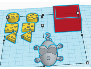 fare oyuncaklar oyunlar peynir 3d print model - Mito3D