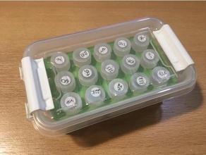 smd holder 15 electronics diy box components organizer reel tray 3d print model - Mito3D